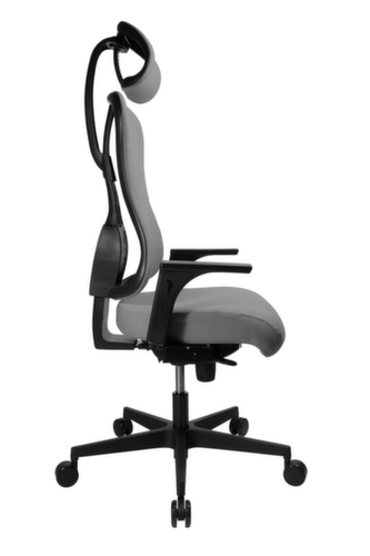 Topstar Bürodrehstuhl Art Comfort mit Kopfstütze, grau Standard 9 L