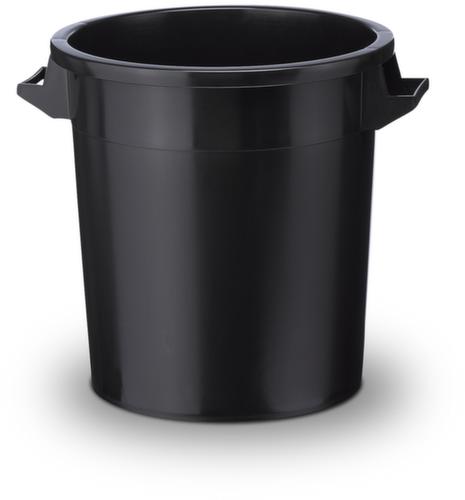 Lichtundurchlässige Tonne, schwarz, 50 l, rund Standard 1 L