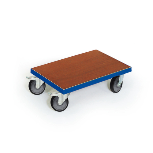 Transportroller mit Holzladefläche, Traglast 300 kg, TPE-Bereifung Standard 1 L
