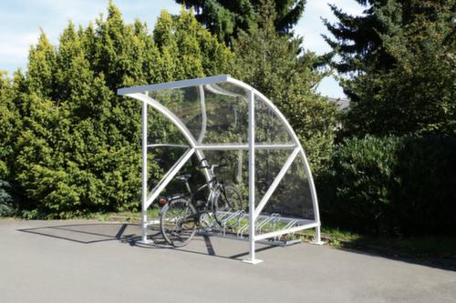 WSM Rundbogen-Fahrradüberdachung, Breite x Tiefe 2090 x 2180 mm Standard 1 L