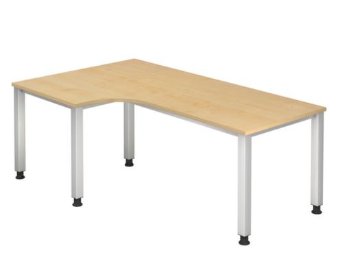 Winkel-Schreibtisch Sina mit 4-Fußgestell Standard 1 L