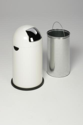 Push-Abfallbehälter, 40 l, weiß Standard 3 L