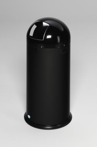 Push-Abfallbehälter, 33 l, schwarz Standard 2 L