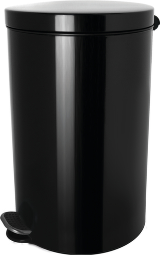 helit Antibakterieller Tretabfallbehälter the knight, 5 l, schwarz Standard 2 L