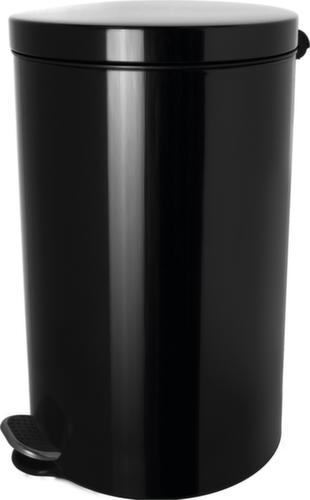helit Antibakterieller Tretabfallbehälter the knight, 20 l, schwarz Standard 2 L