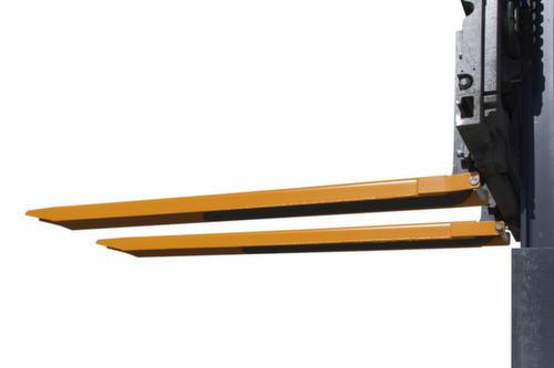 Bauer Gabelverlängerung mit offener Unterseite, RAL7021 Schwarzgrau, für Zinkenquerschnitt Höhe x Breite 40 x 120 mm Detail 3 L