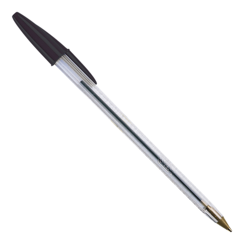 BIC® Kugelschreiber Cristal, Schriftfarbe schwarz, Schaft transparent Standard 1 L