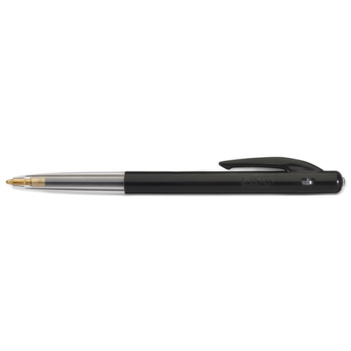 BIC® Kugelschreiber M10 Clic Fine, Schriftfarbe schwarz, Schaft schwarz/transparent Standard 1 L