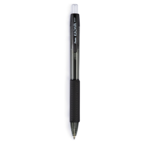 Kugelschreiber Kachiri, Schriftfarbe schwarz, Schaft schwarz/transparent Standard 1 L