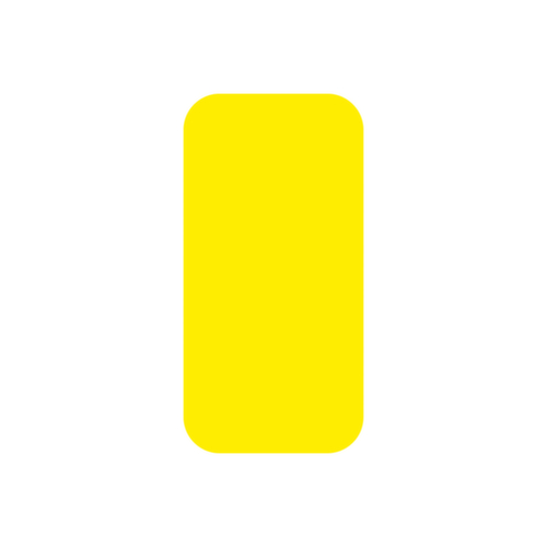 EICHNER Klebesymbol, Rechteck, gelb Standard 1 L