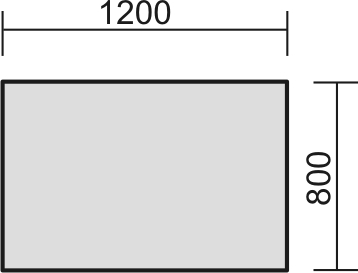 Schreibtisch Technische Zeichnung 2 L