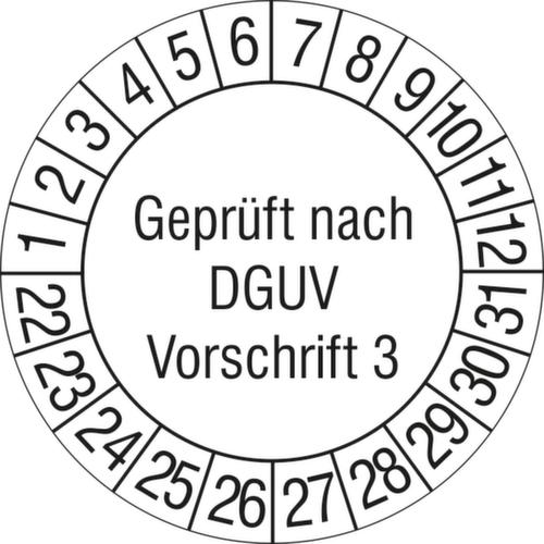 Prüfplakette Geprüft nach DGVU Standard 1 L
