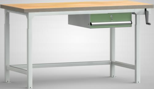 KLW Lutz Höhenverstellbare Werkbank mit Schubladen, 1 Schublade Standard 1 L