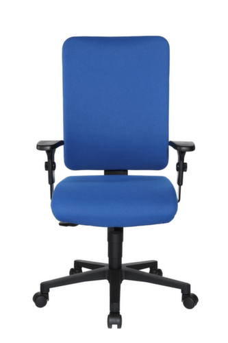 Topstar Bürodrehstuhl Open X (P) mit kaschierter Polsterrückenlehne, blau Standard 2 L