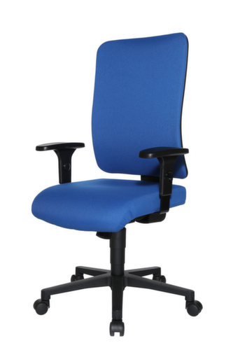 Topstar Bürodrehstuhl Open X (P) mit kaschierter Polsterrückenlehne, blau Standard 3 L