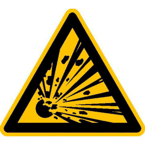 Warnschild SafetyMarking® vor explosiven Stoffen Standard 1 L