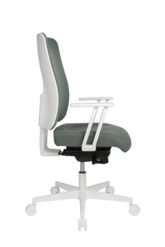 Topstar Bürodrehstuhl Sitness Life 50 mit offenem Rückenträger, Netzrückenlehne mit offenem Rückenträger, graugrün Standard 7 L