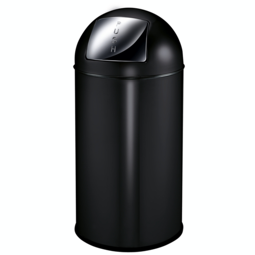 Feuersicherer Abfallbehälter EKO Pushcan, 40 l, schwarz Standard 1 L