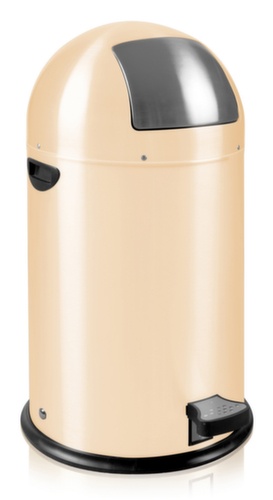 Feuersicherer Abfallbehälter EKO Kickcan, 33 l, creme Standard 1 L