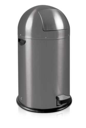 Feuersicherer Abfallbehälter EKO Kickcan, 33 l, grau Standard 1 L