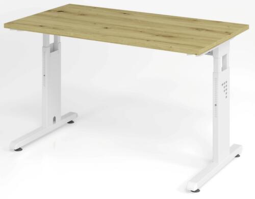 Schmaler Schreibtisch Mini-Office O-Serie mit C-Fußgestell Standard 1 L