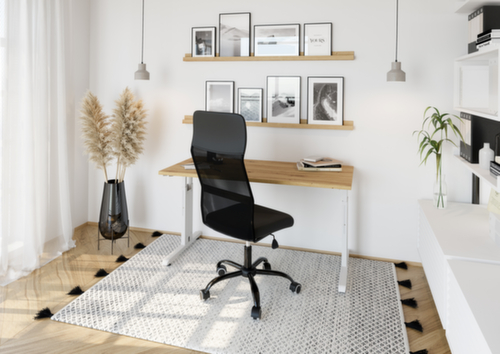 Schmaler Schreibtisch Mini-Office O-Serie mit C-Fußgestell Standard 2 L