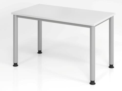 Schmaler Schreibtisch Mini-Office H-Serie mit 4-Fußgestell Standard 1 L