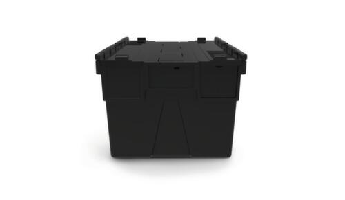 Euronorm-Mehrwegbehälter recycelt + verplombar, Inhalt 52 l, Zweiteiliger Scharnierdeckel Standard 4 L