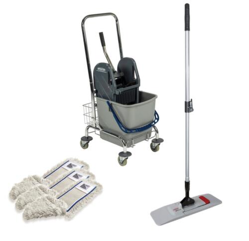 Universal-Nasswischwagen-Set, 1x27 l Eimer in blau Standard 1 L
