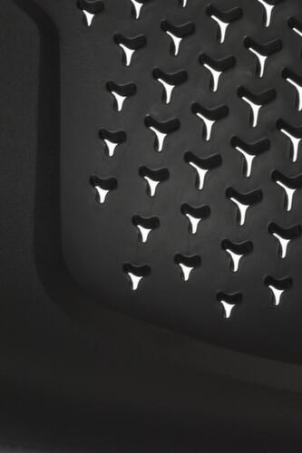 Paperflow Stapelbarer Konferenzstuhl Triangle, schwarz Detail 2 L