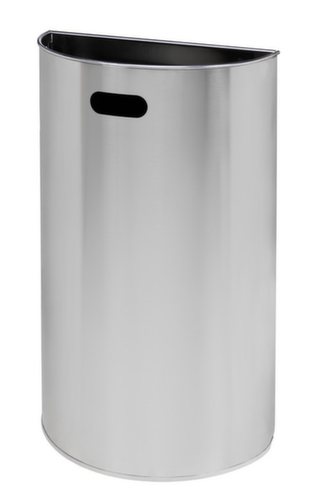 Edelstahl-Wandabfallbehälter Miluna, 40 l Standard 1 L