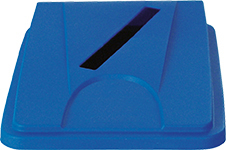 Deckel probbax® für Papier für Wertstoffsammler, blau Standard 1 L