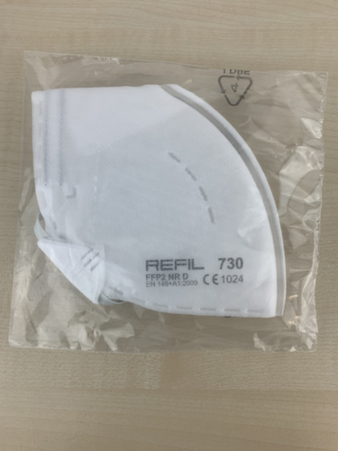 Nitras Protect Atemschutz-Faltmaske 730 zertifiziert nach EN 149, FFP2 NR D Standard 2 L