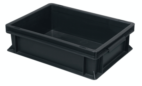 ESD-Stapelbehälter, schwarz, Inhalt 11 l Standard 1 L