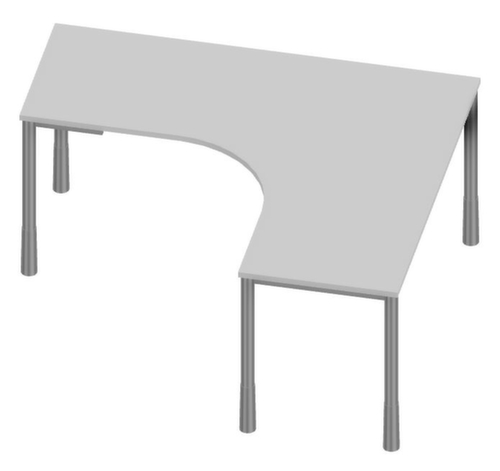 Nowy Styl Freiform-Schreibtisch E10 mit 4-Fußgestell aus Rundrohr