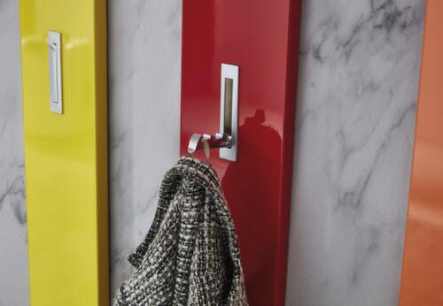 Wandgarderobe Colorado mit ausklappbaren Haken, mit 3 ausklappbare Haken, schwarz Standard 4 L