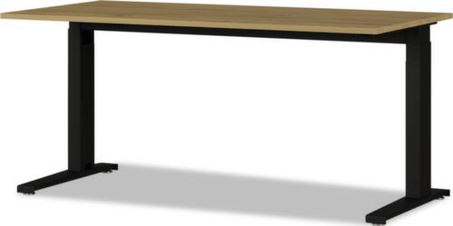 Höhenverstellbarer Schreibtisch mit C-Fußgestell Standard 1 L