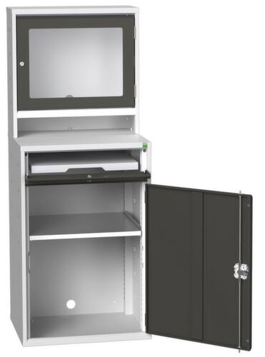 bott Computerschrank verso mit Monitorfach, RAL7035 Lichtgrau/RAL7016 Anthrazitgrau Standard 1 L