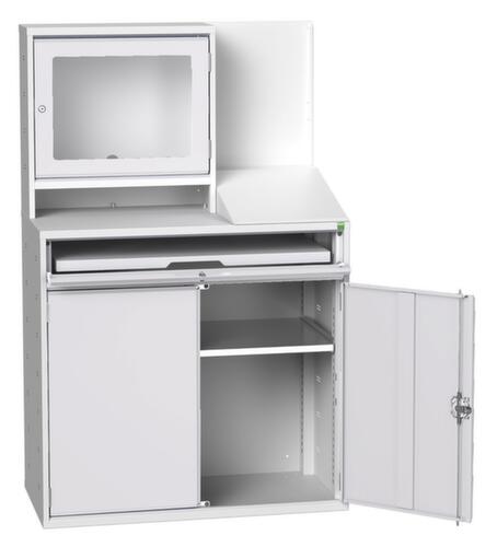 bott Computerschrank verso mit Monitorfach, RAL7035 Lichtgrau/RAL7035 Lichtgrau Standard 1 L