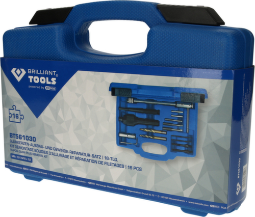 Brilliant Tools Glühkerzen-Ausbau- und Gewinde-Reparatur-Satz Standard 6 L