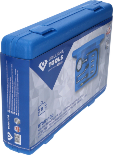 Brilliant Tools Kompressionstester-Satz für Benzin Motoren Standard 7 L