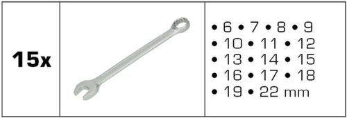 Brilliant Tools Ring-Maulschlüssel-Satz Standard 10 L