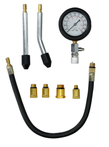 Brilliant Tools Kompressionstester-Satz für Benzin Motoren Standard 10 L