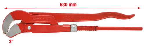45° gewinkelte Eckrohrzange Standard 2 L