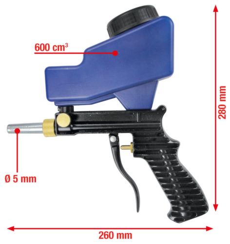 KS Tools Druckluft-Sandstrahlpistole Standard 2 L