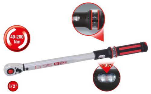 1/2" ERGOTORQUE®precision Ratschen-Drehmomentschlüssel Standard 2 L