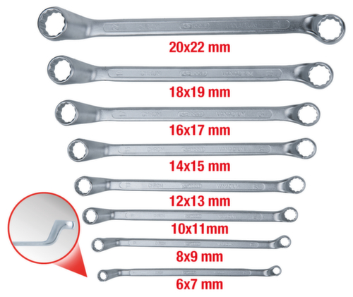 KS Tools Doppel-Ringschlüssel-Satz Standard 2 L