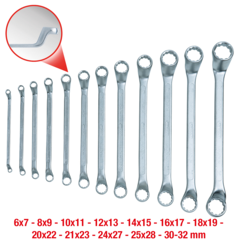 KS Tools Doppel-Ringschlüssel-Satz Standard 2 L