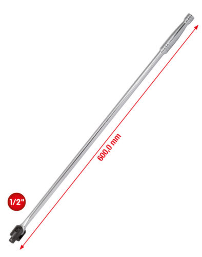 KS Tools 1/2" CHROMEplus Gelenk-Steckgriff Standard 2 L