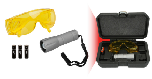 KS Tools UV-Lecksuch-Taschenlampen-Satz Standard 3 L